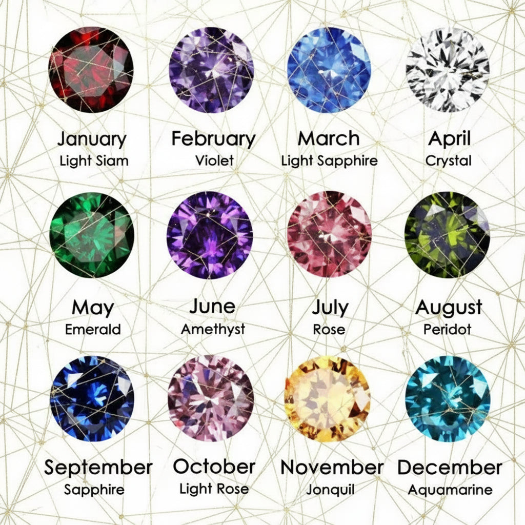 Personalized Letter Name Birthstone Bracelet