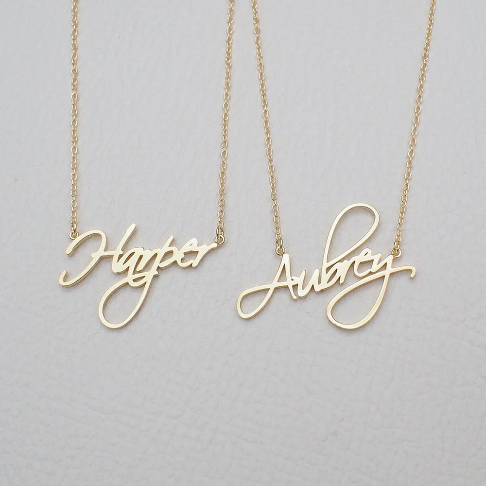 Custom Personalized Engraved Name Necklace