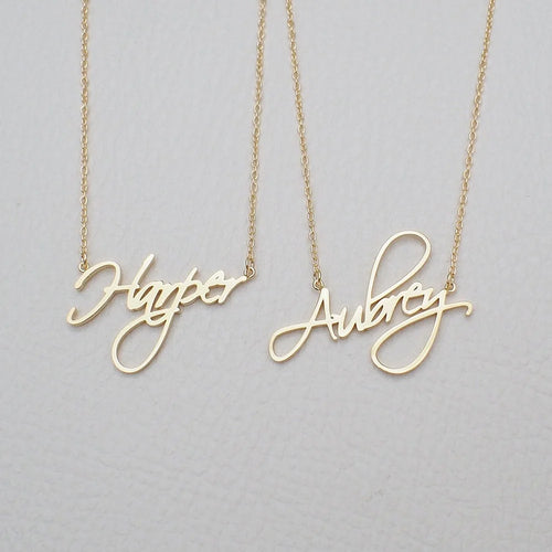 Custom Personalized Engraved Name Necklace