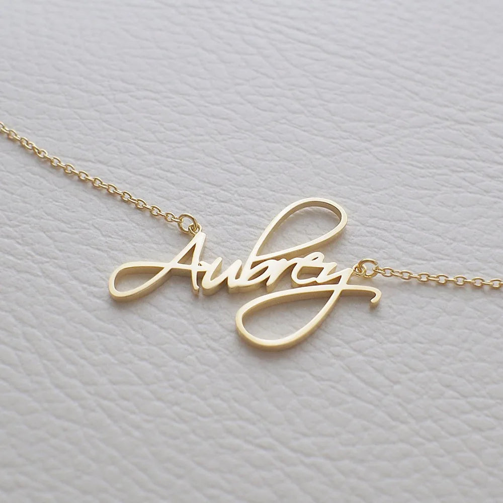 Custom Personalized Engraved Name Necklace