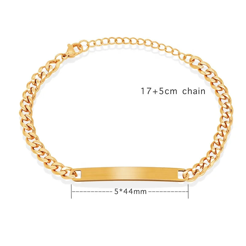 Custom Engraveable Cuban Bracelet