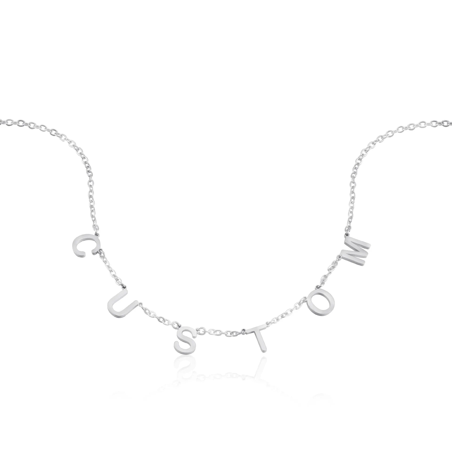 Customized Name&Initial Letter Necklace