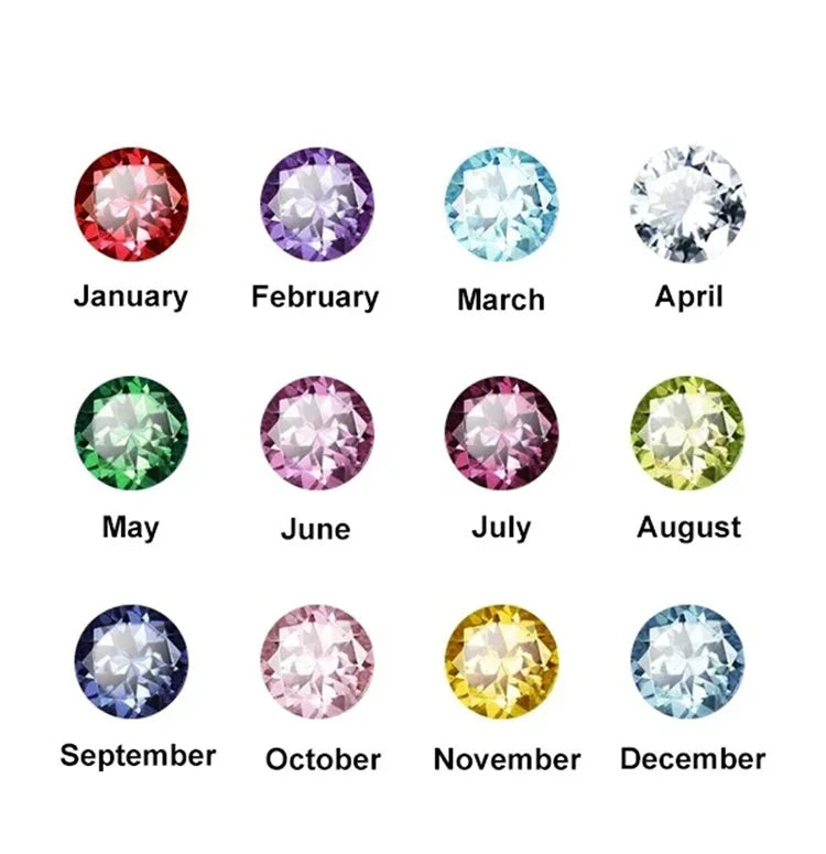 Custom S925 Silver Birthstone Curved Bar Bracelet